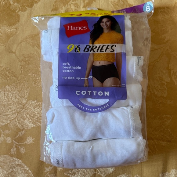 👙 Hanes Women’s Cotton Briefs – Size 8 (9-Pack) - Picture 1 of 2